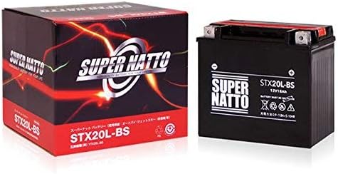 スーパーナット STX20L-BS (密閉型) バイク用バッテリー ハーレー用