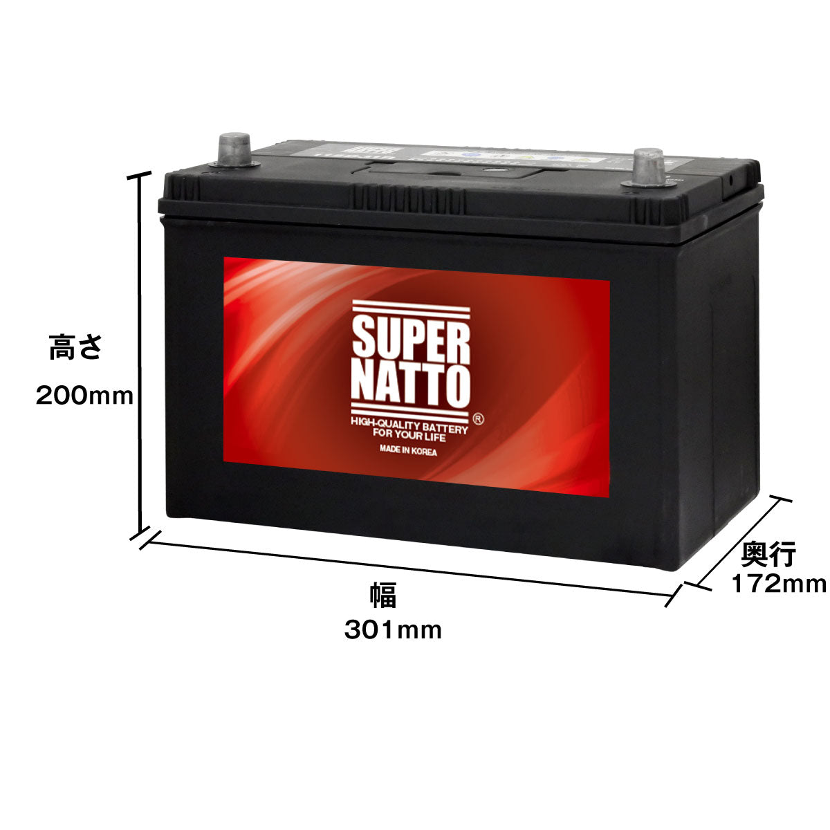 スーパーナット 115D31R(充電制御車対応) 自動車バッテリー