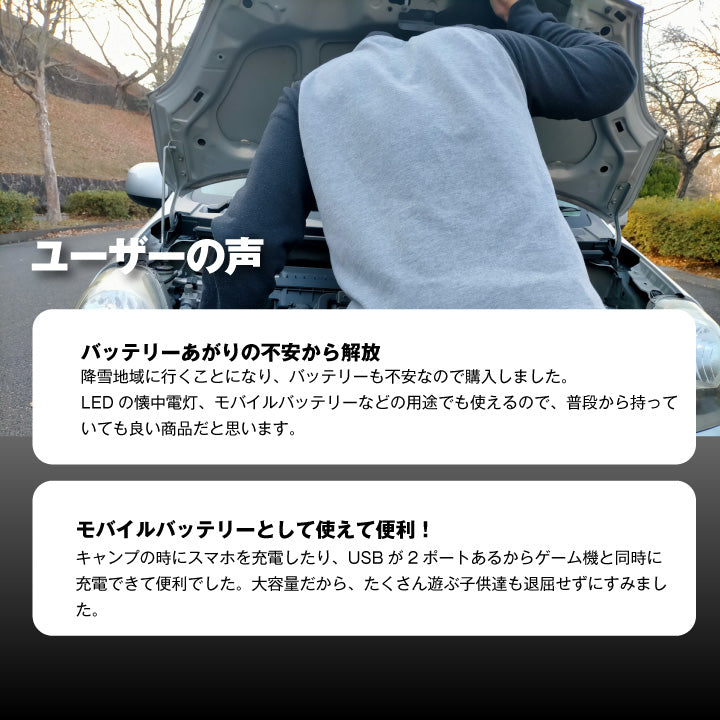 スーパーナット 2000AMP 12V 車両ジャンプスターター
