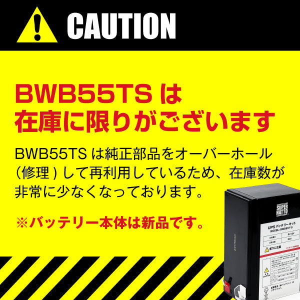 スーパーナット BWB55TS UPS用バッテリー
