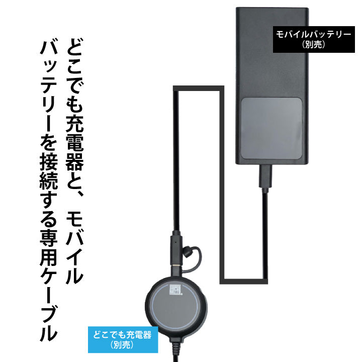 スーパーナット どこでも充電器専用延長ケーブル 1m