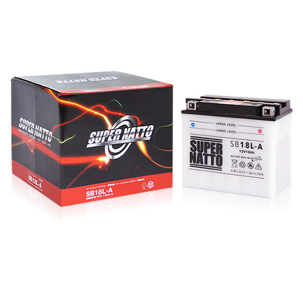 スーパーナット SB18L-A (開放型) バイク用バッテリー