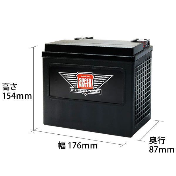 スーパーナット 65991-82S ハーレー専用AGMバッテリー