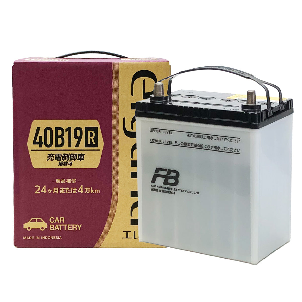 古河電池 エレガナ 40B19R 自動車用バッテリー