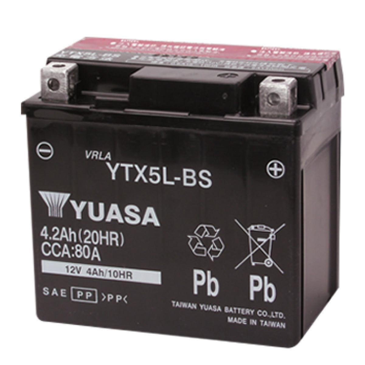 台湾ユアサ(タイワンユアサ) バイク バッテリー TYTX5L-BS (YTX5L-BS互換) 液同梱 液別 密閉型MFバッテリー - バッテリー
