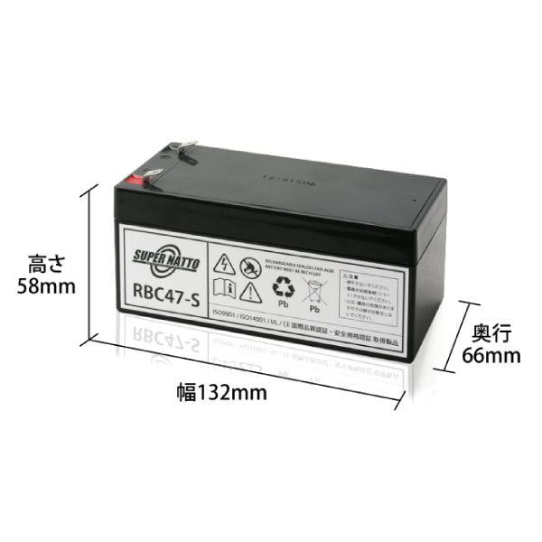 スーパーナット RBC47-S UPS用バッテリー