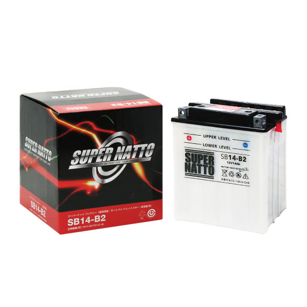 スーパーナット SB14-B2 (開放型) バイク用バッテリー