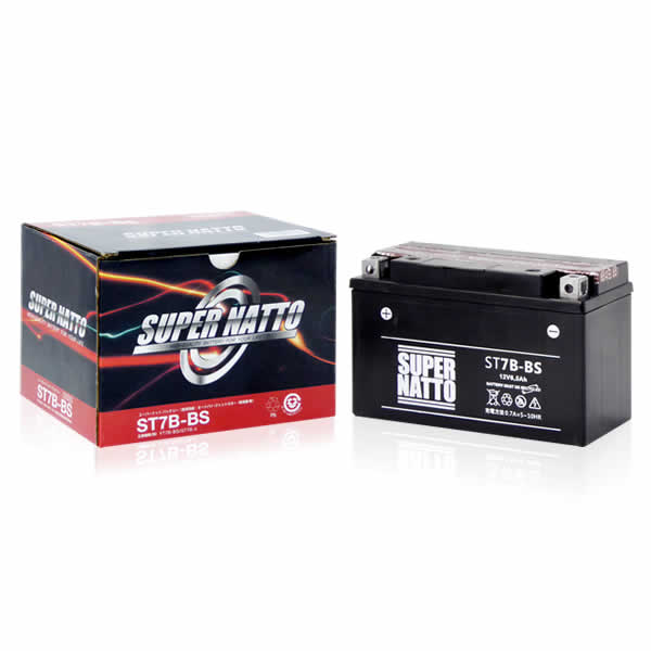 スーパーナット ST7B-BS (密閉型) バイク用バッテリー