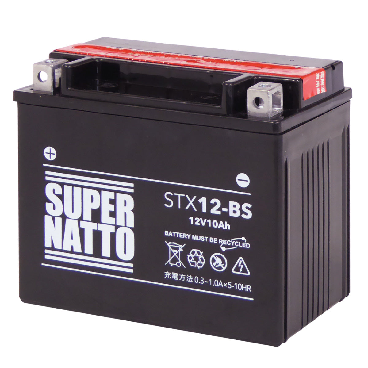 スーパーナット STX12-BS (密閉型) バイク用バッテリー