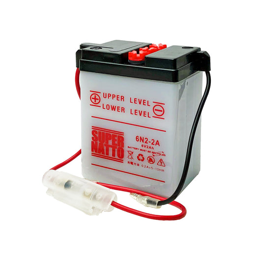 スーパーナット 6N2-2A (開放型) バイク用バッテリー
