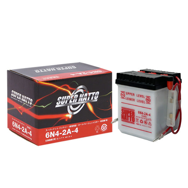 スーパーナット 6N4-2A-4 (開放型) バイク用バッテリー