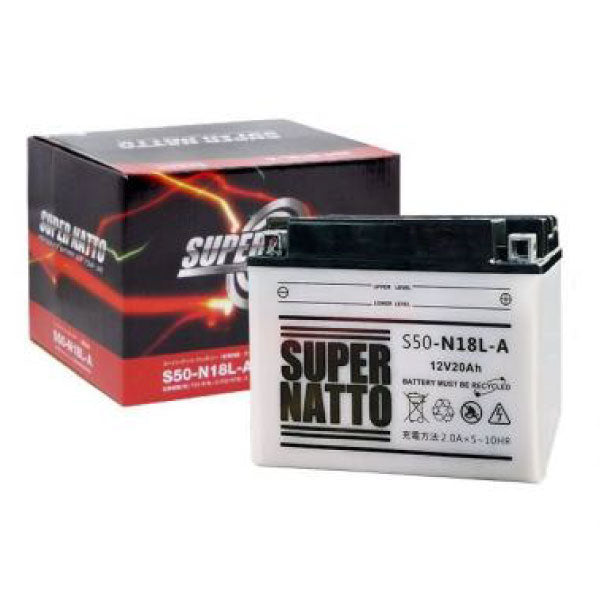 スーパーナット S50-N18L-A (開放型) バイク用バッテリー
