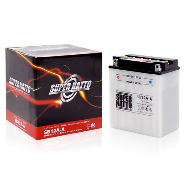 スーパーナット SB12A-A (開放型) バイク用バッテリー