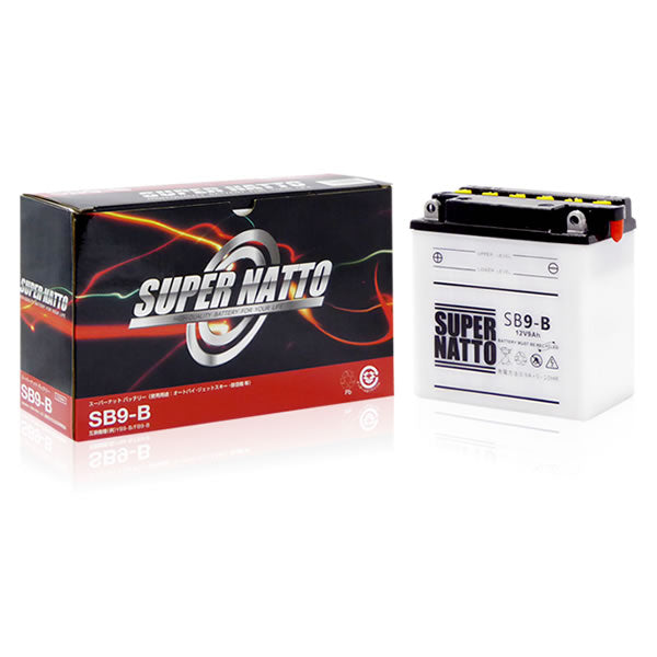 スーパーナット SB9-B (開放型) バイク用バッテリー