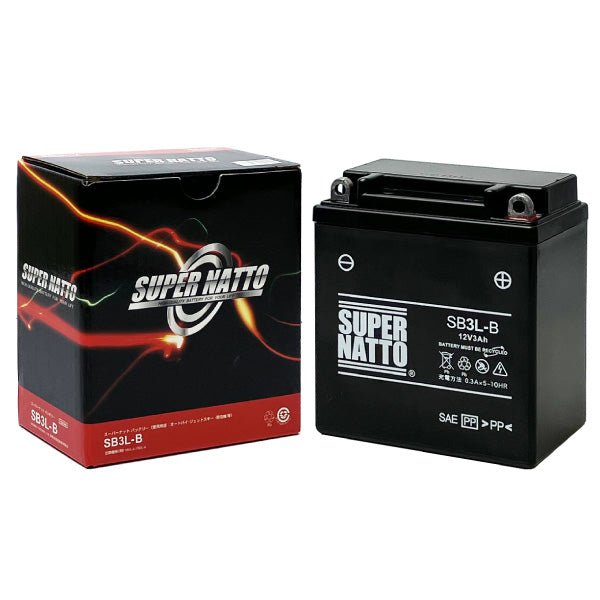 スーパーナット SB3L-B (シールド型) バイク用バッテリー