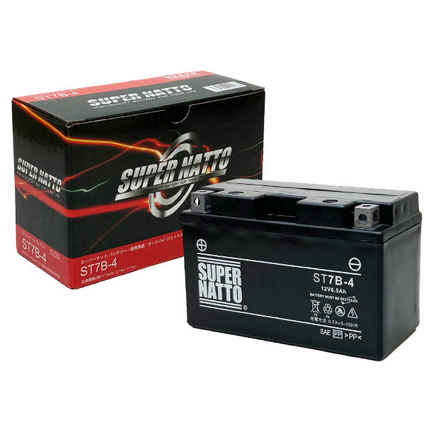 スーパーナット ST7B-4 (シールド型) バイク用バッテリー