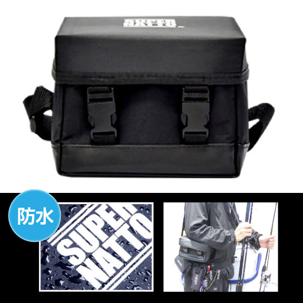 スーパーナット ST-1205 電動リール用バッテリー+充電器+防水キャリーケース 3点セット