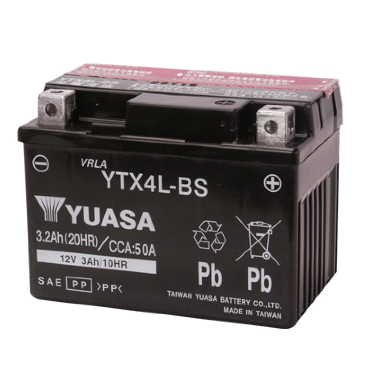 台湾ユアサ YTX4L-BS (密閉型) バイク用バッテリー