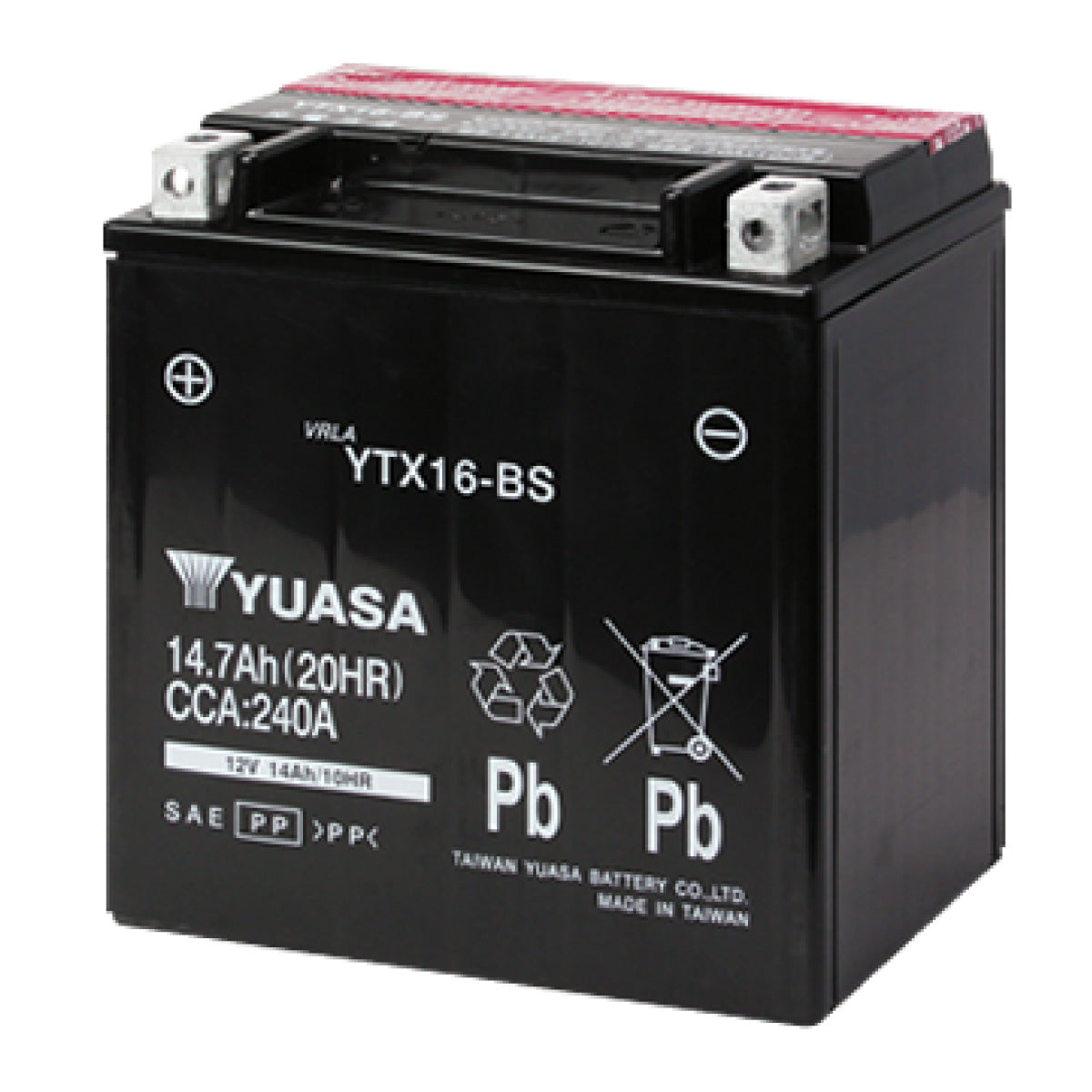台湾ユアサ YTX16-BS (密閉型) バイク用バッテリー