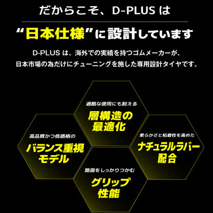D-PLUS 3.00-10 バイク用タイヤ