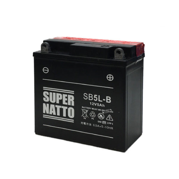 スーパーナット SB5L-B （密閉型） バイク用バッテリー