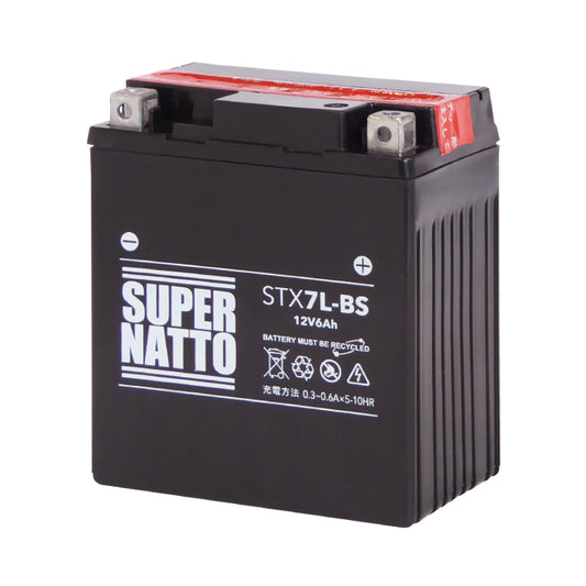 スーパーナット STX7L-BS （密閉型） バイク用バッテリー