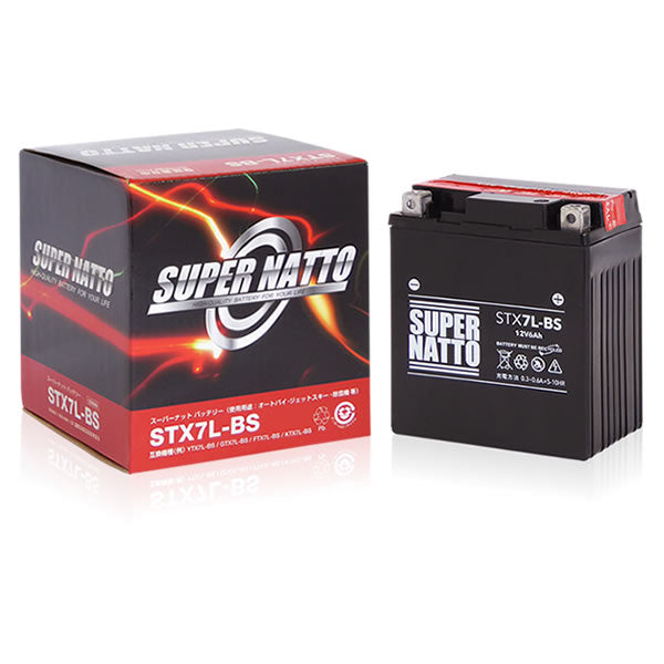 スーパーナット STX7L-BS （密閉型） バイク用バッテリー – バッテリー 