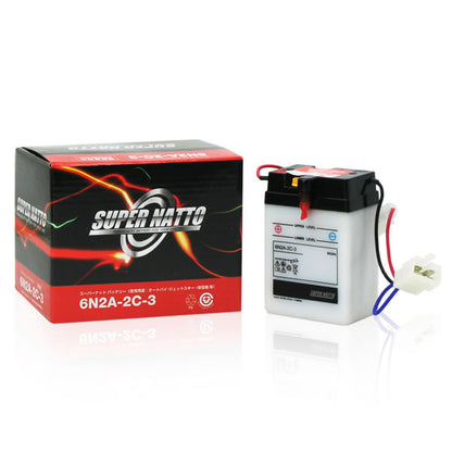 スーパーナット 6N2A-2C-3 （開放型） バイク用バッテリー
