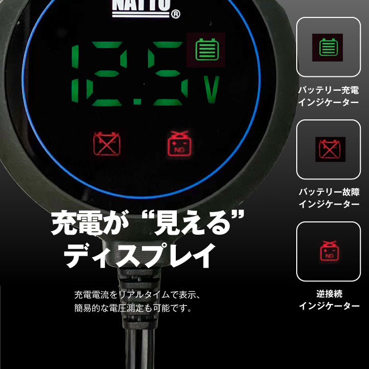 スーパーナット バッテリー充電器 どこでも充電器（12V専用）