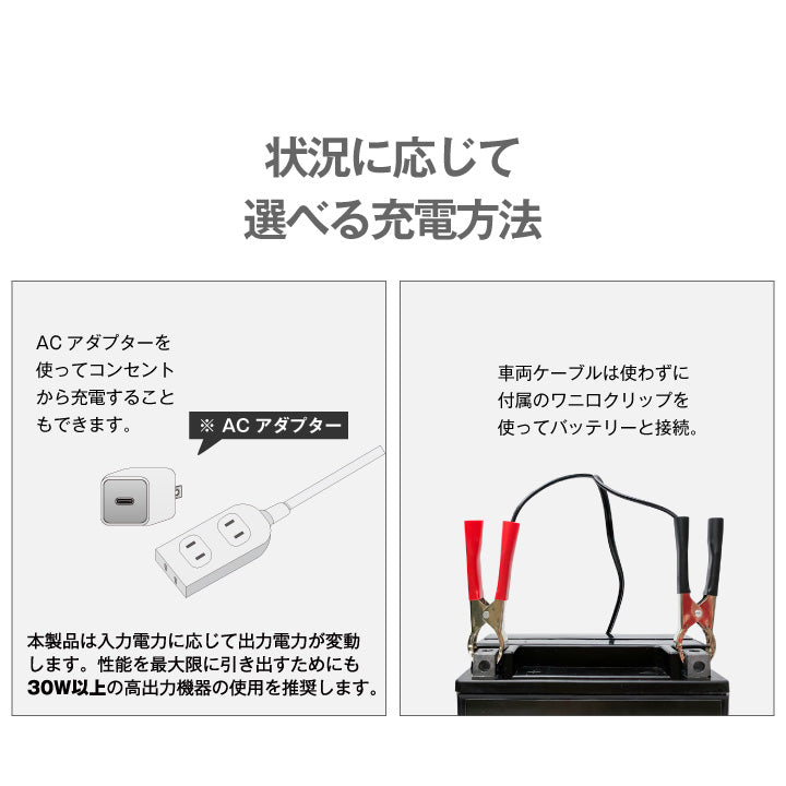 スーパーナット バッテリー充電器 どこでも充電器（12V専用）
