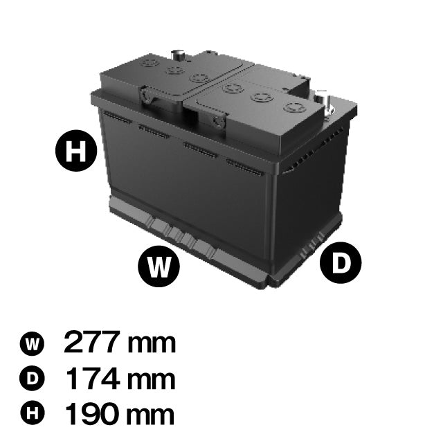 スーパーナット L3 AGM70（AGM, アイドリングストップ車対応） 自動車用バッテリー