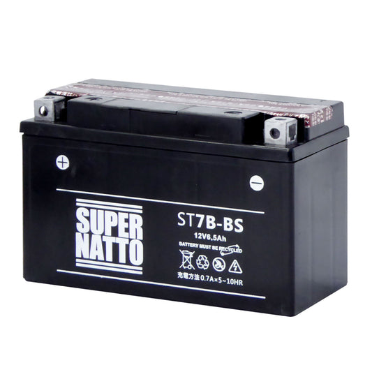 スーパーナット ST7B-BS （密閉型） バイク用バッテリー