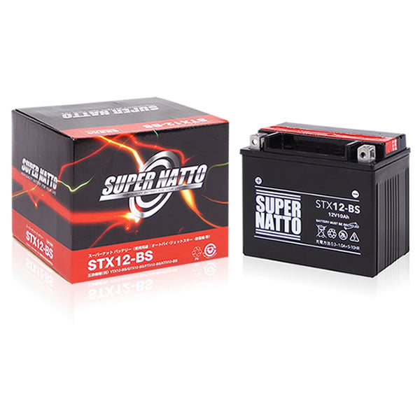 スーパーナット STX12-BS （密閉型） バイク用バッテリー