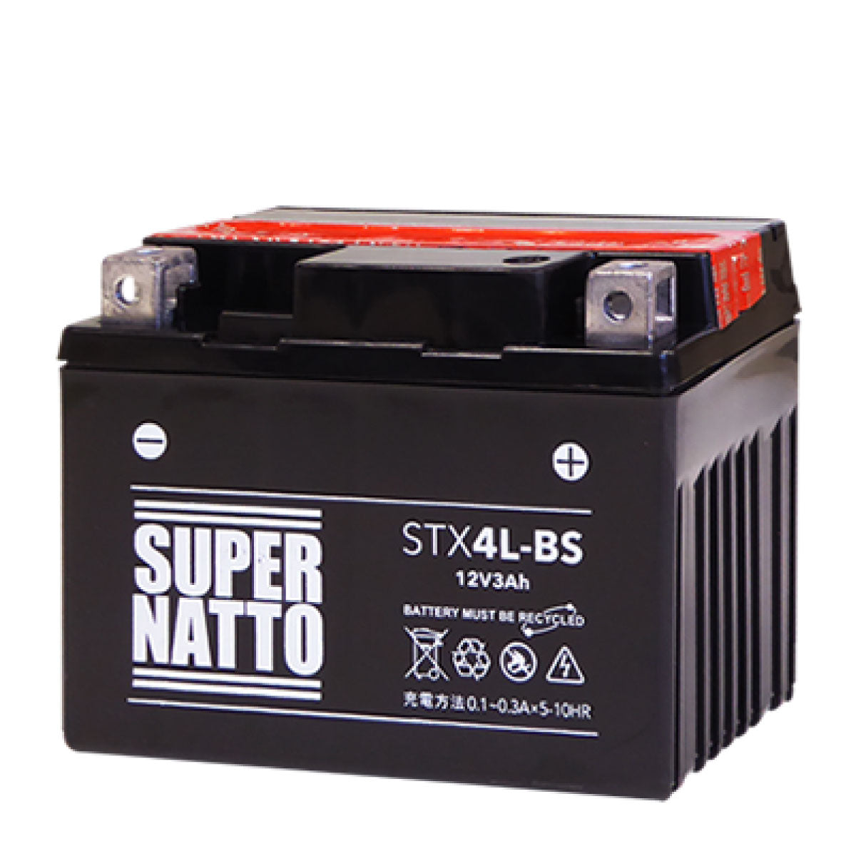 スーパーナット STX4L-BS （密閉型） バイク用バッテリー