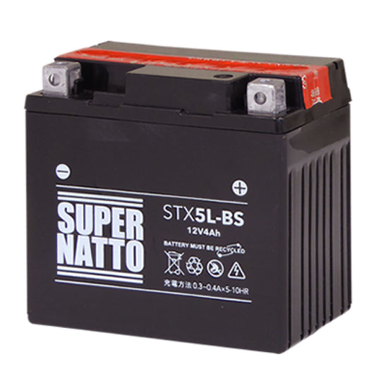 スーパーナット STX5L-BS （密閉型） バイク用バッテリー
