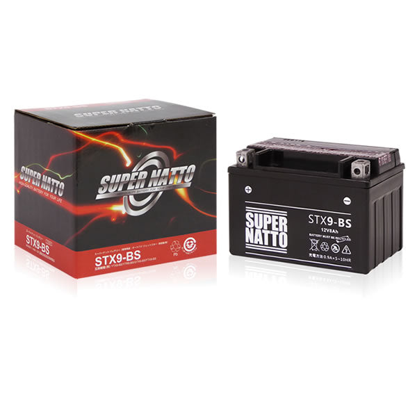 スーパーナット STX9-BS （密閉型） バイク用バッテリー