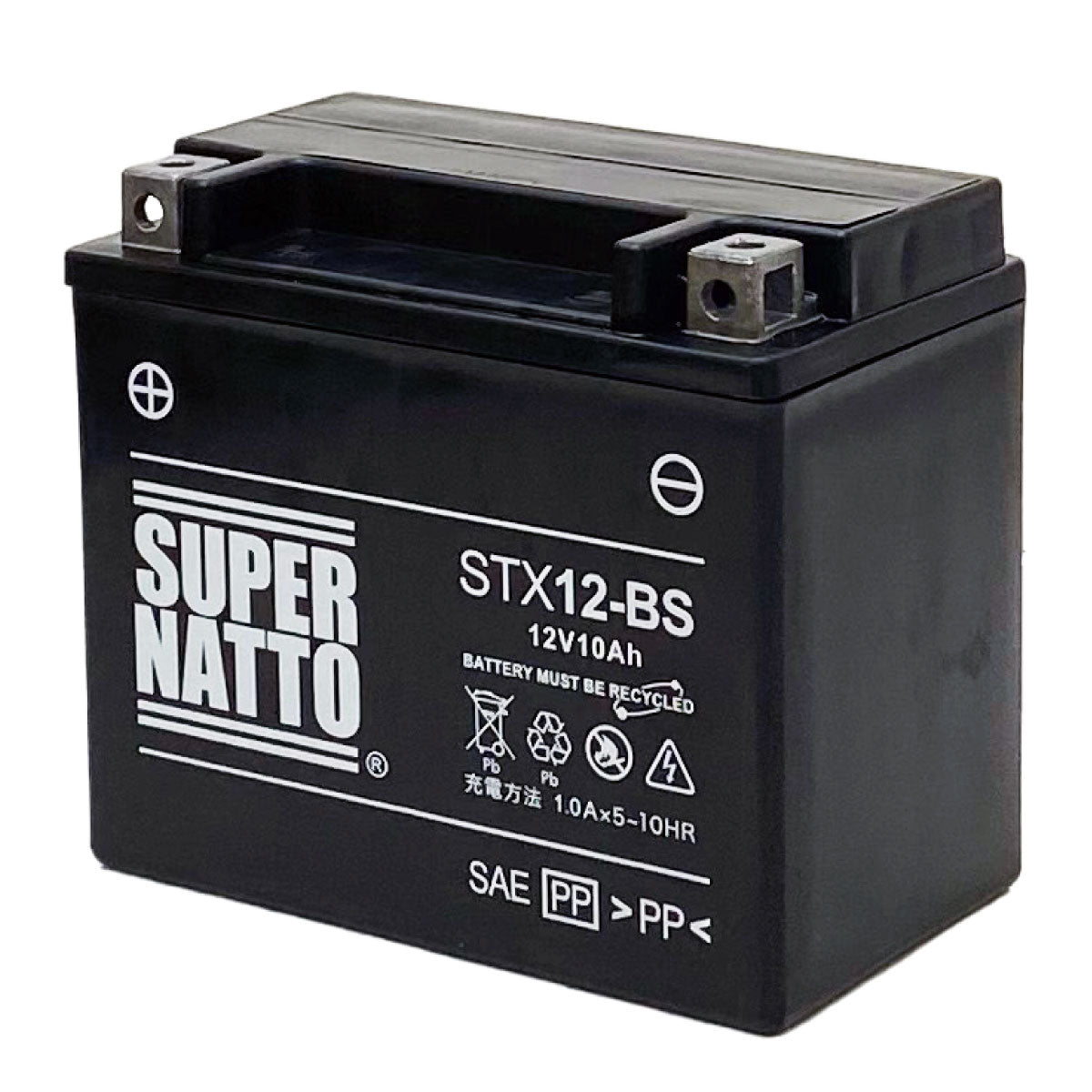 スーパーナット STX12-BS （シールド型） バイク用バッテリー