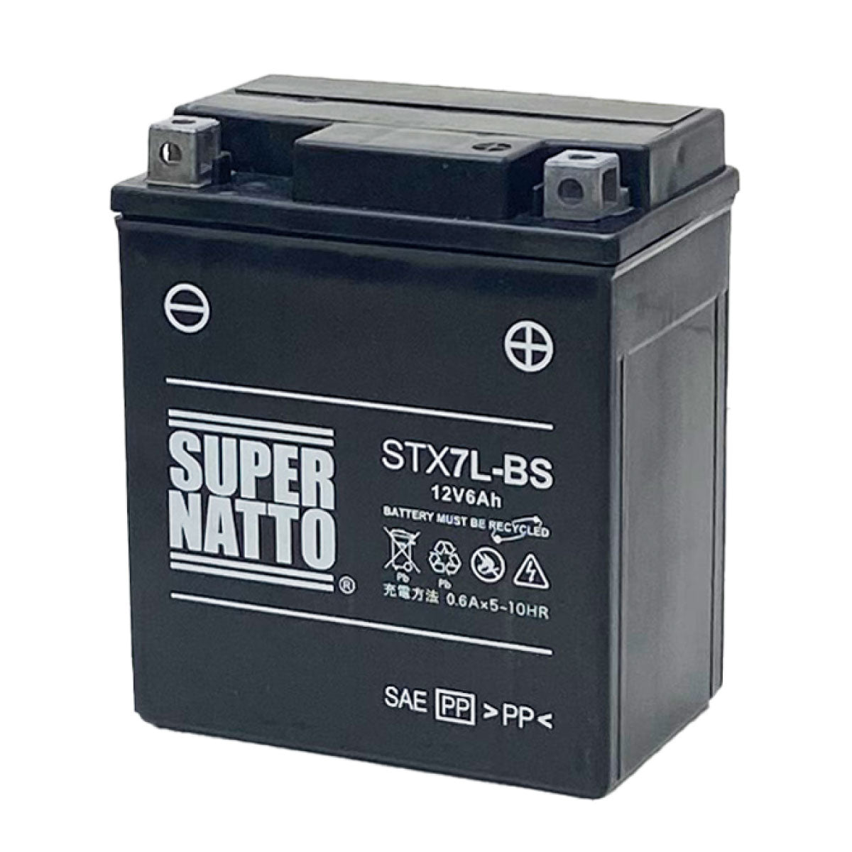 スーパーナット STX7L-BS （シールド型） バイク用バッテリー