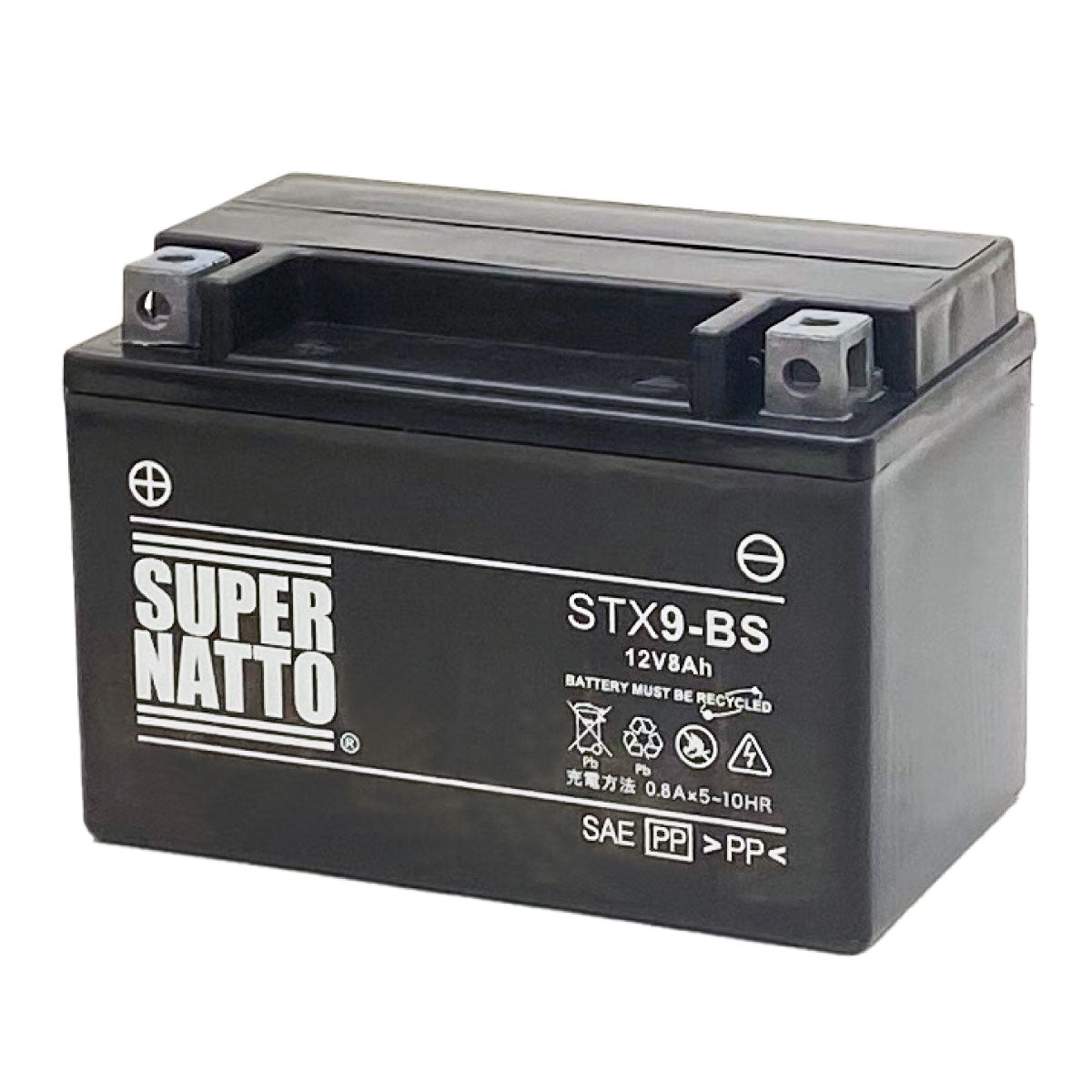 スーパーナット STX9-BS （シールド型） バイク用バッテリー
