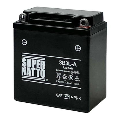 スーパーナット SB3L-A （シールド型） バイク用バッテリー