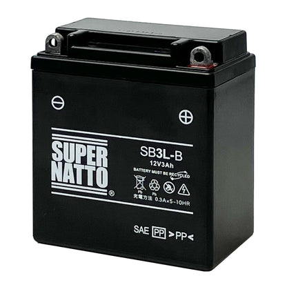 スーパーナット SB3L-B （シールド型） バイク用バッテリー
