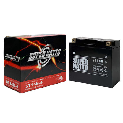 スーパーナット ST14B-4 （シールド型） バイク用バッテリー