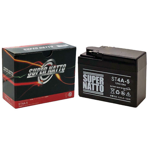 スーパーナット ST4A-5 （シールド型） バイク用バッテリー – バッテリーストア.com