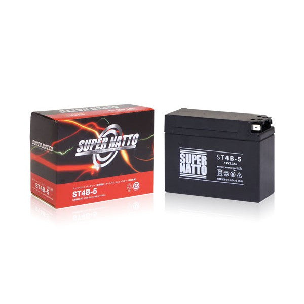 ST4B-5 ◆ バイク用バッテリー ◆ スーパーナット(液入済)