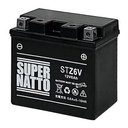 スーパーナット STZ6V （シールド型） バイク用バッテリー