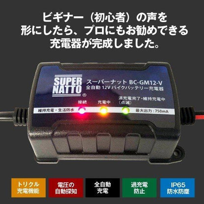 スーパーナット バッテリー充電器 BCGM-12（12V専用）