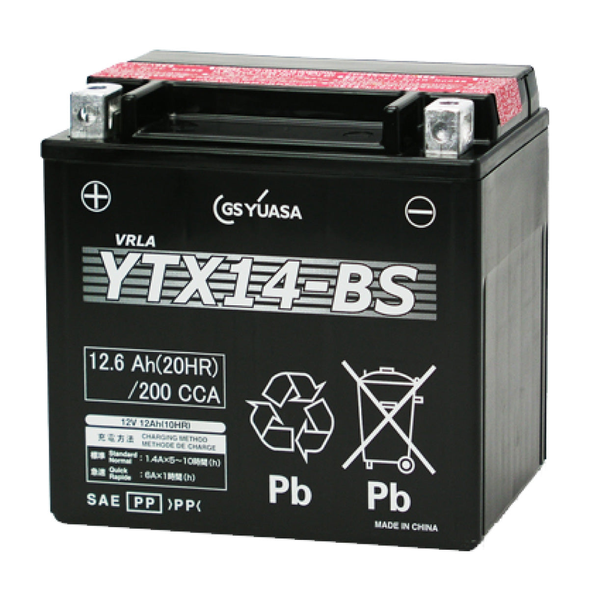 GSユアサ YTX14-BS （密閉型） バイク用バッテリー