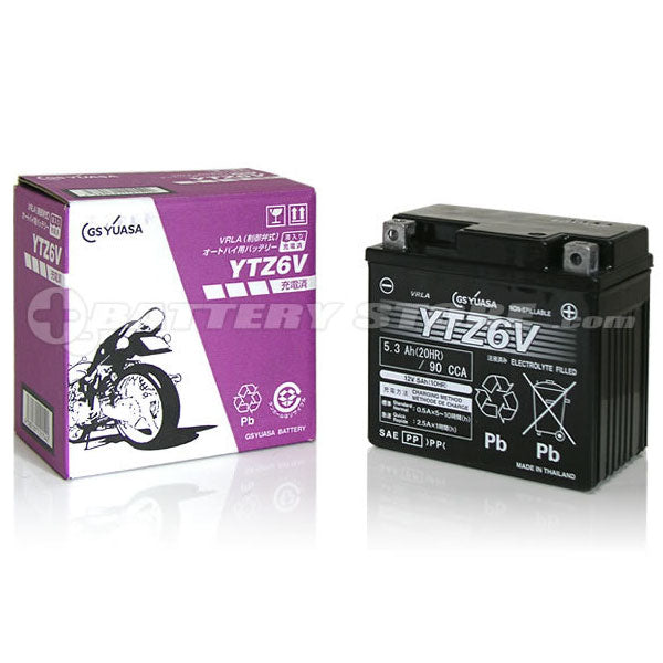 GSユアサ YTZ6V （シールド型） バイク用バッテリー